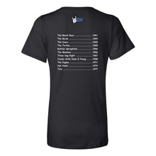 Load image into Gallery viewer, Women's fitted, soft, short-sleeved, V-neck T-shirt - Black